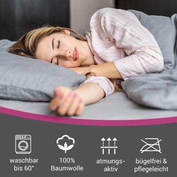 Preview: Superb Qualitäts-Jersey Fixleintuch bordeaux - Wasser-/Boxspringbett geeignet - 180-200x220cm - 40cm Steg - 97% Baumwolle - Öko-Tex Standard 100