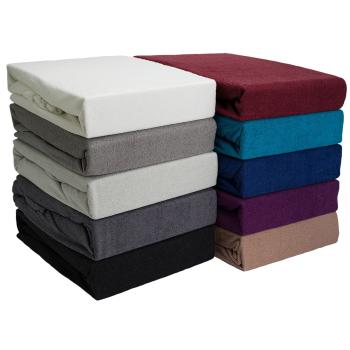 Preview: Luxus Frottee Fixleintuch - Übergrösse für Doppelmatratzen, warm & kuschelig - 80% Baumwolle, 20% Mikrofaser, weiss, 180x200cm - Öko-Tex