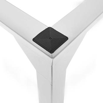 Preview: Hochwertiges Untergestell für Waschmaschine & Trockner: Rücken- & bodenschonend, bis 150kg, weisses Metall. Stabil & entlastend im Haushalt