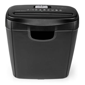 Preview: Sicherer Aktenvernichter mit DIN P-2 Sicherheit: Streifenschnitt (6mm) für A4-Papier u. Kreditkarten, schwarz–für den Schutz Ihrer persönlichen Daten
