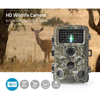 Preview: Robuste Full-HD Wildkamera mit 5 MP & Nachtsicht – Bewegungssensor, wasserdicht, LCD Bildschirm – Hochauflösende Bilder & Videos bei Tag & Nacht