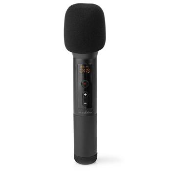 Preview: Kabelloses Funkmikrofon-Set, schwarz – kristallklarer Sound, 20 Kanäle, störungsfrei, ideal für Gesang, Karaoke, Präsentationen & Events