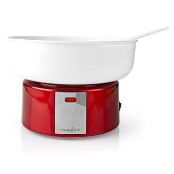 Preview: Zuckerwatte-Maschine 500W: rot/weiss, 29x23x29cm - nostalgisches Design, Zuckerwatte wie vom Jahrmarkt - Partyspass für Gross & Klein