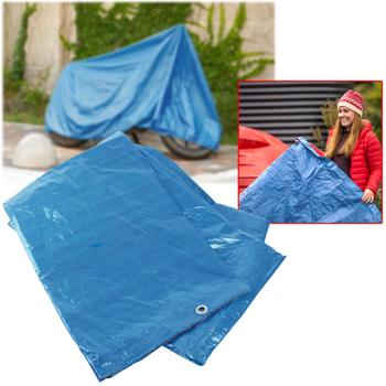 Abdeckplane 3,5x4,8m - Ganzjahresschutz vor Nässe & Schmutz - Wetterfest, UV-beständig, mit Metallösen - Ideal als Sonnensegel