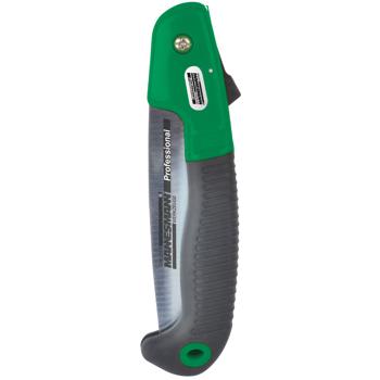 Preview: Garten-Klappsäge für Äste, Zweige & Hecken - mobil & einklappbar - gehärteter Werkzeugstahl, ergonomischer Griff, 15cm Sägeblatt - Outdoor & Camping