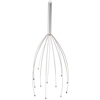 Preview: Kopfmassagegerät mit Wohlfühl-Noppen, Kopfmassage-Spinne mit 12 Auslegern, angenehmer glatter Griff, Entspannung pur