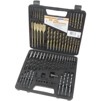 Preview: Professioneller 60-teiliger Bohrersatz aus hochlegiertem Werkzeugstahl, Holz, Stein, Metall, Senkbohrer – Maximale Leistung für perfekte Ergebnisse