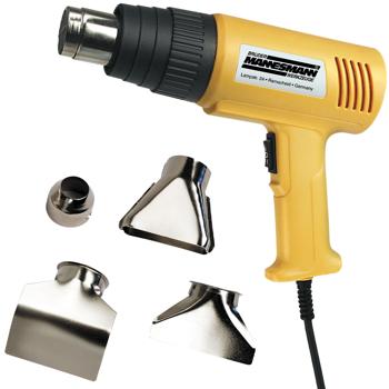 Preview: Profi-Heissluftpistole mit 2000W und 4 Düsen: gelb-schwarzes Heissluftwerkzeug für anspruchsvolle Heimwerker Aufgaben – robust & zuverlässig 