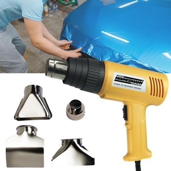 Profi-Heissluftpistole mit 2000W und 4 Düsen: gelb-schwarzes Heissluftwerkzeug für anspruchsvolle Heimwerker Aufgaben – robust & zuverlässig 