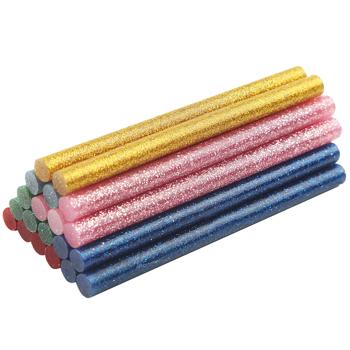 Preview: Niedrigtemperatur-Heissklebepistole – Inkl. 20 bunte Glitzer-Sticks Ø 7mm – Für Basteln & Reparieren von Stoff, Holz, Leder, Metall – 120-140°C