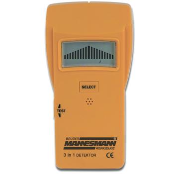 Preview: Digitaler Wandscanner - Ortungsgerät für Stromleitungen, Metall & Holzbalken - Bohrhilfe mit akustischem Signal - Multi-Detektor mit Stromsparmodus
