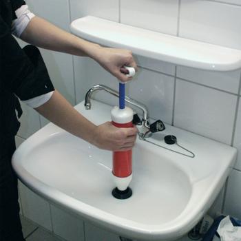 Preview: Manueller Hochdruck-Abflussreiniger, 48cm, Vakuum-Power, starker Wasserstrahl, blitzschnelle Rohrreinigung ohne Chemie, hocheffektiv