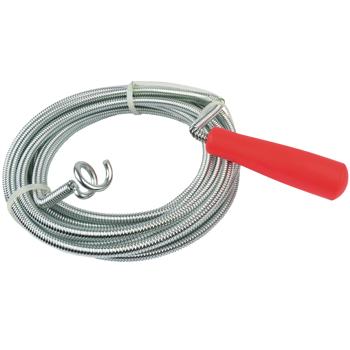 Abfluss-Spirale (5m): Blitzschnell & mühelos - Verzinkter Stahl, Kurbel & Feder - Langlebige & effektive Rohrreinigung - zuverlässige Soforthilfe