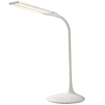 Preview: Kabellose LED-Schreibtischleuchte (280 Lumen), dimmbar, weiss – Touch-Steuerung, trendiges Design – Bequeme Tisch-Beleuchtung für Büro und Zuhause