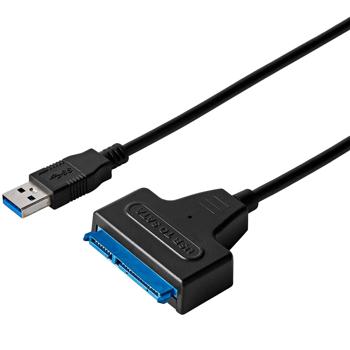 Preview: Festplatten-Adapterkabel - USB 3.2 Gen 1 auf SATA 22-polig - Schnelle Datenübertragung bis 6 Gbit/s - für 2.5 Zoll SSD/HDD bis 3 TB - Windows 7-11