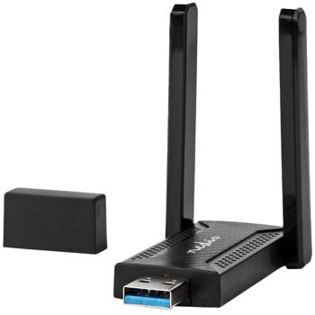 Netzwerk-Dongle mit 2 dBi-Antennen - Schnelles stabiles Dualband Wi-Fi via USB 3.0 für Homeoffice & Gaming - Windows 8/10/11