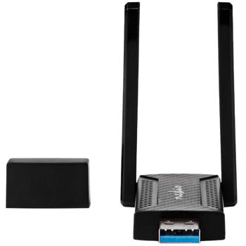 Preview: Netzwerk-Dongle mit 2 dBi-Antennen - Schnelles stabiles Dualband Wi-Fi via USB 3.0 für Homeoffice & Gaming - Windows 8/10/11