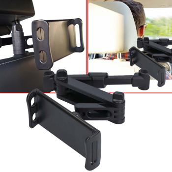 Kopfstützenhalterung verstellbar - Für Tablet, Handy, Switch bis 12.5 Zoll - Teleskoparm 8-26cm - 360° drehbar - Für entspannte Autofahrten