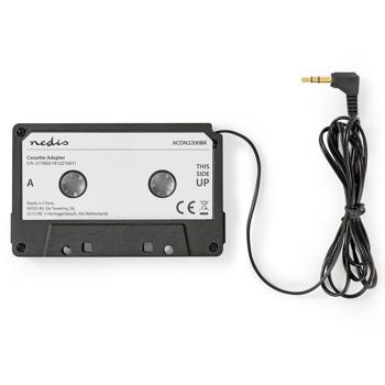 Preview: Kassettenadapter für Autoradios - verbindet alte Radios mit modernen Geräten - 3.5mm Klinke - für MP3-Player, Smartphones & iPods - 1m Kabel