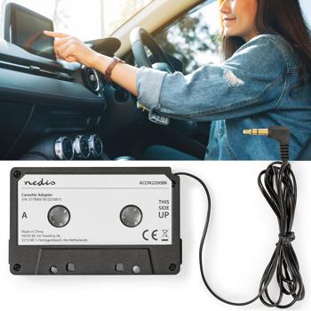 Kassettenadapter für Autoradios - verbindet alte Radios mit modernen Geräten - 3.5mm Klinke - für MP3-Player, Smartphones & iPods - 1m Kabel