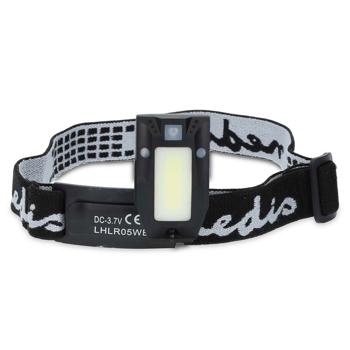 Preview: LED-Stirnlampe mit Gestensteuerung - Freihändige Nutzung, 180 Lumen, 20m Reichweite - IPX4, USB-C, 360° drehbarer Leuchtkopf, 2.5h Akku, Outdoor, Camping