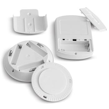 Preview: LED Touch-Spotlights 6er-Set selbstklebend - Kabellose dimmbare Schrankbeleuchtung mit Fernbedienung & 30-Minuten-Timer - Neutralweiss - Ø 9x2cm