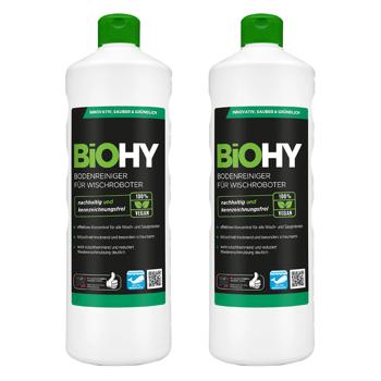 2er Set Effektives Bodenreiniger Konzentrat für Wischroboter, vegan, 1 L, biologisch abbaubar, schnell trocknend, rutsch-hemmend