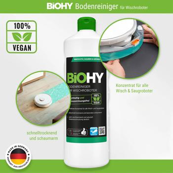 Preview: 2er Set Effektives Bodenreiniger Konzentrat für Wischroboter, vegan, 1 L, biologisch abbaubar, schnell trocknend, rutsch-hemmend