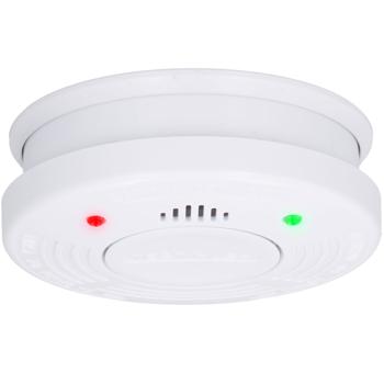 Preview: 5er-Set Zuverlässiger Optischer Brand- und Rauchwarnmelder, 10 Jahre Batterie, 85dB Alarm-Lautstärke, Schützt Räume bis 40 m2, Montagematerial