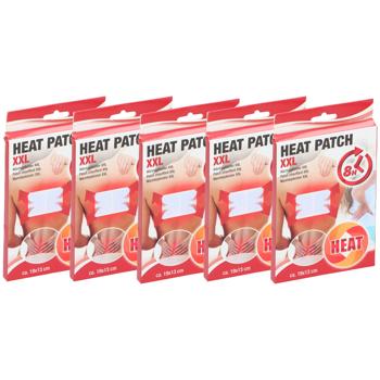 5er-Set XXL Wärmepflaster für Rücken & Muskelverspannungen - Effektive Schmerzlinderung bis 8h - 13x19 cm diskret tragbar - Ideal für Nacken, Lendenwirbelsäule