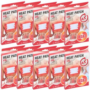10er-Set XXL Wärmepflaster für Rücken & Muskelverspannungen - Langanhaltende 8h Wärme - Diskret tragbar - 13x19 cm - Ideal bei Menstruationsbeschwerden