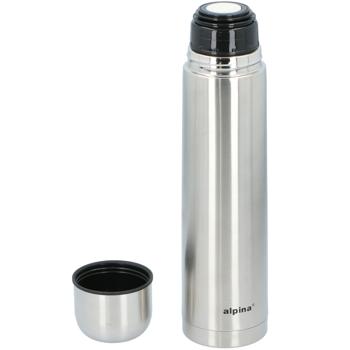 Preview: Thermosflasche Edelstahl 1000ml - Hält Heissgetränke 12h warm & Kaltgetränke 24h kühl - Auslaufsicher, Trinkbecher, doppelwandig vakuumisoliert