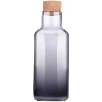 Glasflasche mit Korkdeckel 1.25 L - Stilvolles Servieren von Limonaden & Säften - Robust, dicht, recycelbar & geschmacksneutral für Haushalt/Camping