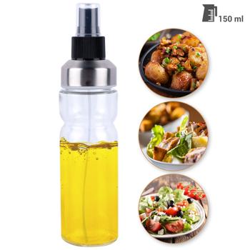 Preview: 2er-Set Ölsprühflasche 150ml - Öl-Sprayer für Kochen, Salate & Grillen - Fein zerstäubter Sprühnebel - Hygienisch & vielseitig für Essig, Saucen