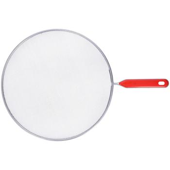 Preview: Pfannen Spritzschutz - Edelstahl Ø 29 cm - Effektiver Fettspritzschutz für saubere Küche & Schutz vor Verbrennungen - Spülmaschinenfest & robust