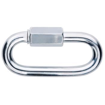 Preview: Karabinerhaken mit Schraubverschluss - 2 Stück, 500 kg belastbar, verzinkt & korrosionsbeständig - Ideal für Hängematten, Schaukeln & Outdoor