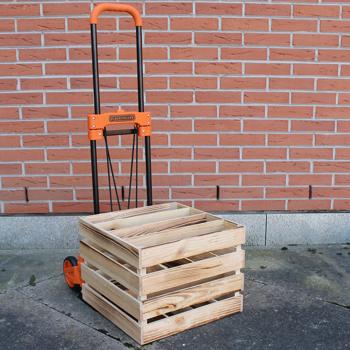 Preview: Leichte Klappkarre (bis 65 kg Traglast): Kompakt zusammenfaltbar & einfach zu verstauen, robuste Konstruktion für mühelosen Transport, Ihr mobiler Lastenträger für unterwegs