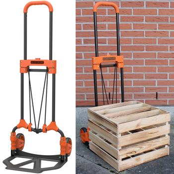 Leichte Klappkarre (bis 65 kg Traglast): Kompakt zusammenfaltbar & einfach zu verstauen, robuste Konstruktion für mühelosen Transport, Ihr mobiler Lastenträger für unterwegs