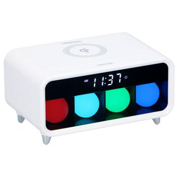 2in1 LED-Wecker mit Qi-Ladestation & sanftem Nachtlicht: Ihr perfekter Start in den Tag, kabellos laden, beruhigt aufwachen