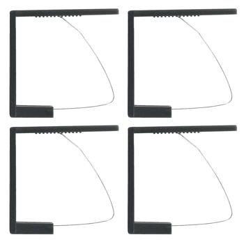 Tischtuchklammern 4er-Set - Sicherer Halt für Tischdecken bei Gartenpartys & Festen - Robust, rostbeständig, Anthrazit, 6x5.3 cm