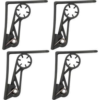 Tischtuchklammern 4er-Set - Sicherer Halt für Tischdecken bei Gartenpartys & Festen - Robust, rostbeständig, Anthrazit, 6x5.3 cm