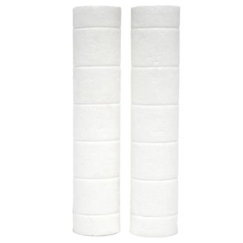 Duschfilter für Handbrausen 2er-Set - Filtert Chlor, Kalk & Mineralien - Verträglicheres Leitungswasser, sanft zur Haut - 9.3 x Ø1.9 cm - Einfache Montage