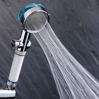 Duschbrause mit 3 Wasserfiltern – Filtert Kalk Chlor Mineralien für klares Wasser & Hautschutz – Wassersparfunktion – 25,5 x Ø 8 cm Kunststoff