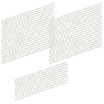 Strohhalme 50er-Set Weiss - Wiederverwendbar & Spülmaschinenfest - Ideal für Cocktails, Smoothies & Schorlen - Aus robustem PP-Kunststoff 6x22cm