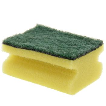 Preview: Scheuerschwamm 10er-Pack - Topfreiniger & Putzschwämme - Raue/weiche Seite für Küche, Bad & Möbel - Entfernt Verkrustungen - Hygienische Reinigung