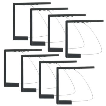 Preview: Tischtuchklammern 8er-Set - Sichern Tischdecken effektiv bei Wind & Böen - Robust, rostbeständig, 6x5.3cm - Ideal für Gartenfeste, Hochzeiten & Gastronomie