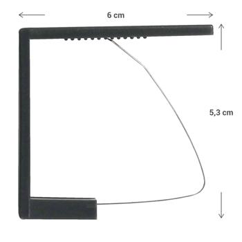 Preview: Tischtuchklammern 12er-Set Anthrazit – 6x5.3 cm - Robuste Tischdeckenhalter für Gartenfeste & Hochzeiten – Einfache Montage - Schonen den Stoff