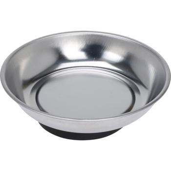 Preview: Magnetische Schale Ø 10 cm - Aufbewahrung für Schrauben Nägel Nadeln - Perfekt für Werkstatt DIY Nähen kein Herunterfallen - Ø 105 mm Schale Ø 60 mm Magnet