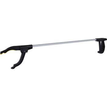 Greifzange 76 cm – leichte & robuste Aluminium-Greifhilfe in Silber/Schwarz – ergonomisch, rutschfest & ideal für Müllsammlung, Haushalt & Garten