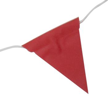 Preview: Flaggengirlande LED-Lichter - 10 bunte Flaggen 5m - Partydeko Innen & Aussen spritzwassergeschützt IPX4 - Warmweisses Licht für Gartenfest Geburtstag